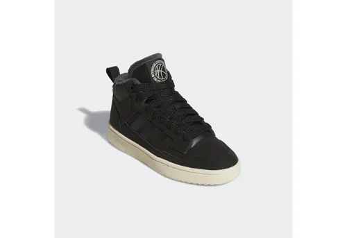 adidas RAPID COURT MID WINTERIZED Sneaker Kinder - Basketball-Retro-Style in Größe 40 - Schuhe: Mittelhohe, gefütterte Sneaker im Basketball-Retro-Style mit Anziehschlaufe und profilierter Gummi-Außensohle für optimalen Halt und Komfort.