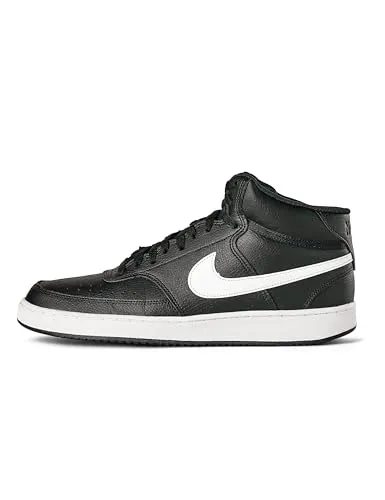 Nike Herren Court Vision Mid Next Nature Basketball Shoe, 45 EU - Herren-Sneaker mit regulärer Passform, robuster Gummi-Außensohle und gepolstertem Schuhkragen für optimalen Komfort und Stil.