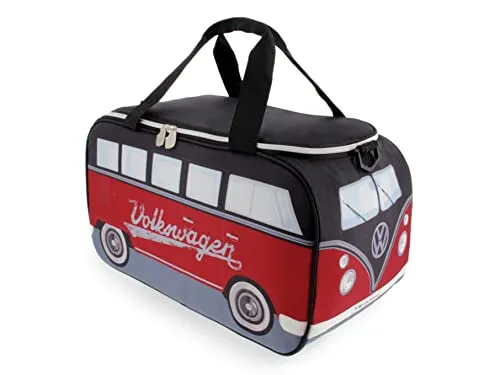 BRISA VW Collection - Volkswagen Kühltasche im T1 Bulli Design - Kühlboxen & Kühltaschen im kultigen T1 Bulli Design, isoliert für kalte und warme Lebensmittel, ideal für Picknick oder Camping, offiziell lizenziertes Volkswagen Produkt.