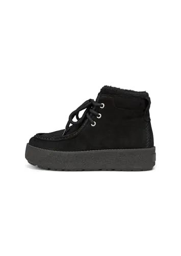 Stiefelette MARC O'POLO mit flauschigem Warmfutter - Wanderschuhe mit weichem Velours-Rindleder und recyceltem Kunstfell für warmen Komfort. Ideal für stylische Winterausflüge.