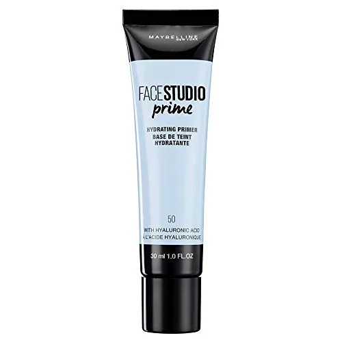 Maybelline New York Master Prime Nr. 50 Hydrating - Make-Up Basis, optimiert das Hautbild und spendet intensive Feuchtigkeit für ein strahlendes Finish.