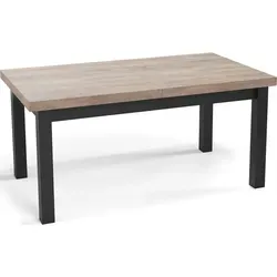 WFL Group Esstisch Sonoma Eiche, 80x78x120 cm - Esstisch aus Holzwerkstoff, ausziehbar bis 160 cm, ideal für Dinnerpartys. Hergestellt in der EU aus nachhaltigen Materialien für lange Haltbarkeit und Stabilität.