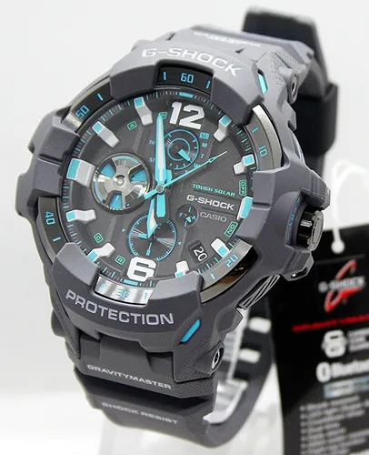 Casio Chronograph 'G-shock Gravitymaster' GR-B300-8A2ER - Stoßfest und Bluetooth - Chronographen mit solarbetriebenem Uhrwerk, stoßfestem Karbon-Gehäuse und Bluetooth-Funktion für aktive Lebensstile. Ideal für Abenteurer!