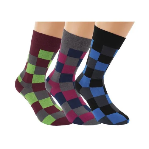 RS Harmony Freizeitsocken 3 Paar RS. Harmony 31006 Übergrößensocken Zauberwürfel 47-50, 50-52, 5