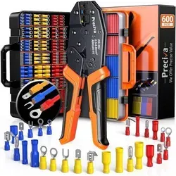 Crimpzange Set 600 Teile mit Ratsche für 0,5-6 mm²