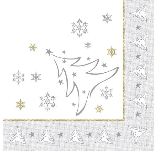 Papierservietten Silber von PAPSTAR