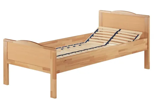 ERST-HOLZ Einzelbett Überlänge 90 x 220 cm aus Buchenholz