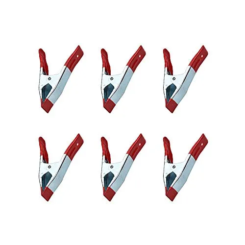 YOFASEN Klemmzwinge - Metallfeder-Klemmen Gummierte Gespitzte Grip Halter Kampierendes Plane, 2