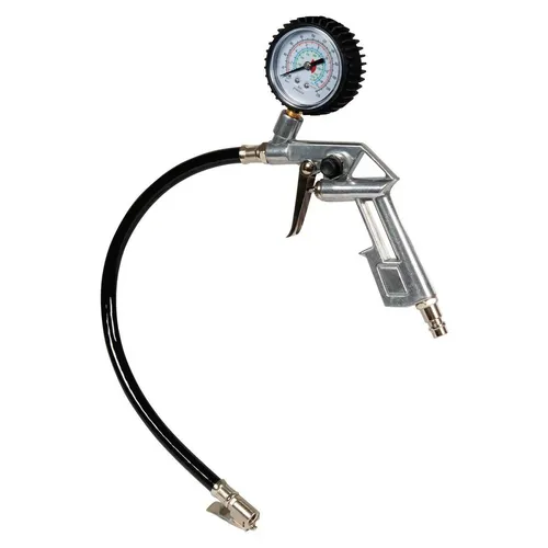 Einhell Druckluft-Reifenfüller 8 bar - Praktischer Reifenfüller für präzises Befüllen und Ablassen von Druck. Mit großem Manometer für einfache Ablesbarkeit in vier Einheiten. Ideal für den Einsatz zu Hause oder unterwegs.