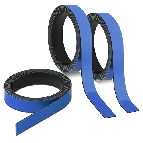 3x Magnet-Streifen Blau I ca. 1 cm x 1 m Magnetband