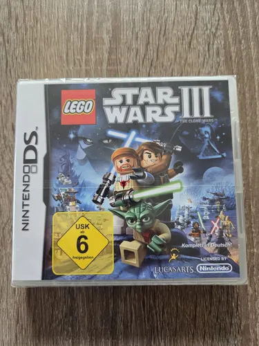 LEGO Star Wars III: The Clone Wars (Nintendo DS) - PC- & Videospiele, erlebe epische Abenteuer im Star Wars Universum mit diesem actiongeladenen Spiel für die Nintendo DS, ideal für Fans ab 6 Jahren.