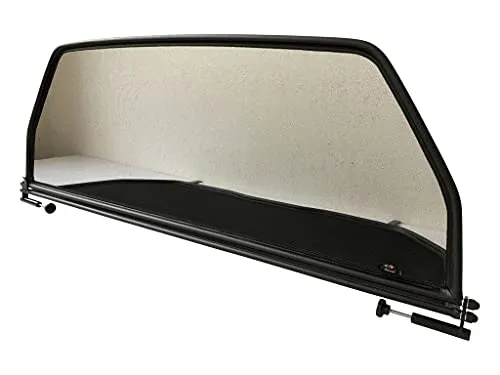 PureWind Windschott kompatibel mit VW Golf 3 Golf 4 Typ 1E7 Baujahr 1993-2002 (Schwarz) – Windschott Universal mit Schnellverschluss ohne Tasche