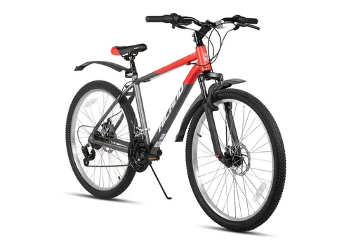 HILAND Mountainbike 26 Zoll Herren-Mountainbike - Kinderfahrrad mit leichtem Aluminiumrahmen und 18-Gang-Schaltung für optimale Kontrolle und Geschwindigkeit im Gelände. Ideal für Abenteuer und Fahrspaß.