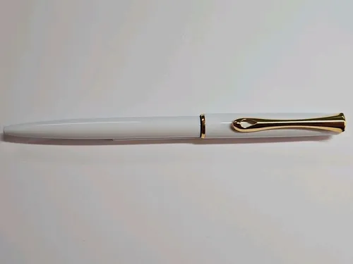 Diplomat Traveller, Kugelschreiber, Weiß, Vergoldet, Neu