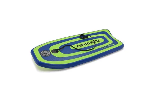 BLACK FOREST ELEMENTS Bodyboard AIRMATE M - Inflatable Bodyboard für Landlock Surfers - Bodyboard aus hochwertigem Doublelayer Drop Stitch PVC, ideal für Einsteiger und Aufsteiger, bietet optimalen Auftrieb und Wendigkeit für die perfekte Welle.