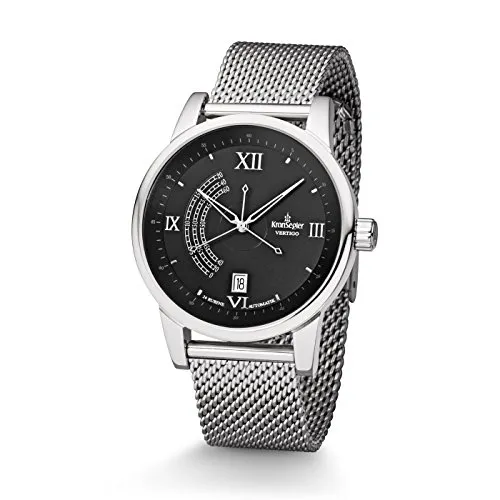Produktbild Kronsegler Vertigo Automatik Herren Armbanduhr Stahl Onyx mit Milanaiseband