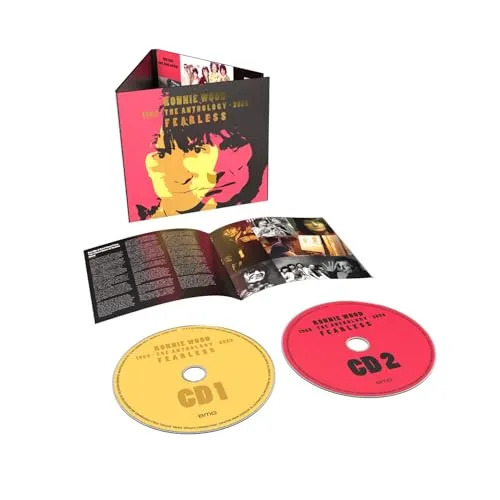 Ronnie Wood Fearless: Anthology 1965-2025 - Doppelte CD - CDs mit Neuwertigem Zustand, entdecken Sie die musikalische Reise von Ronnie Wood im Blues Rock zwischen 1965 und 2025.