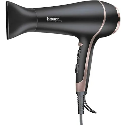Beurer HC 30 Haartrockner 2200 Watt - Professioneller Haartrockner für schnelles Trocknen und individuelles Styling mit 3 Heiz- und 2 Gebläsestufen, inklusive Profidüse und Kaltluftstufe für langanhaltende Ergebnisse.