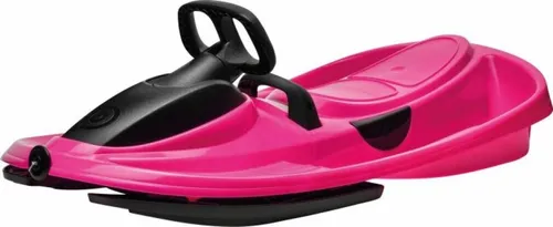 Plastkon Lenkbob Stratos Pink - Zweisitzer - Schlitten für rasantem Rodelspaß! Der Stratos überzeugt mit differenzialgelenkten Skiern, automatischem Seileinzug und hochwertigem, UV-resistentem Kunststoff. Ideal für Kinder ab 3 Jahren und Eltern, max. Tragfähigkeit 90 kg.