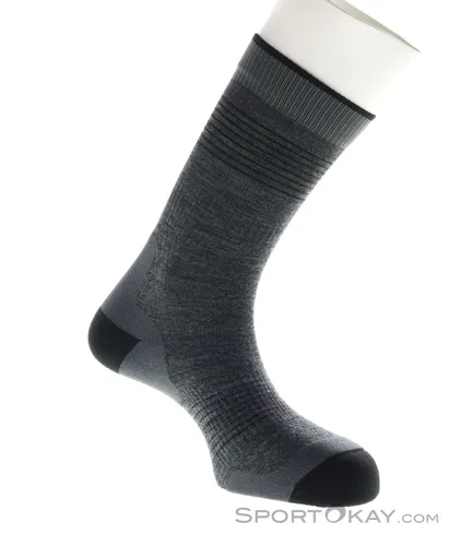 Lenz Merino Outdoor 1 Mid Wandersocken-Dunkel-Grau-45-47