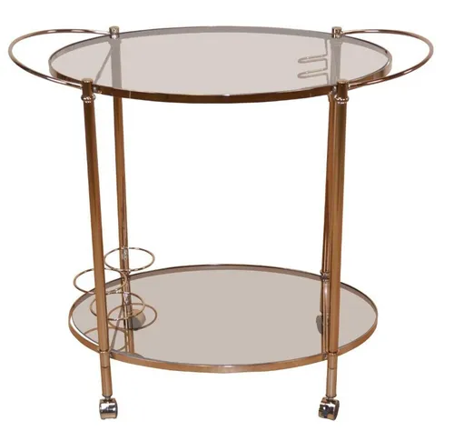 Eleganter Servierwagen mit 2 getönten Glasplatten von möbel direkt online