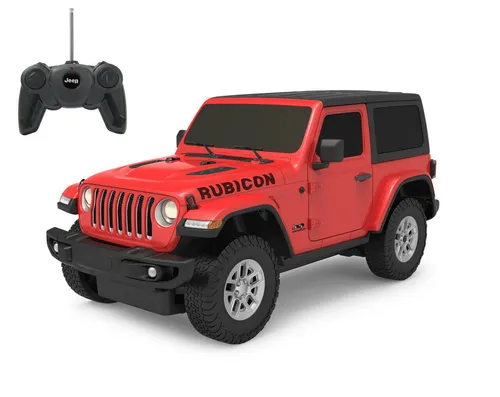 Jamara RC-Auto Deluxe Cars, Jeep Wrangler JL, 1:24, rot, 2,4GHz - RC-Modelle mit originalgetreuer Lackierung und ergonomischer Fernsteuerung für echtes Fahrvergnügen. Erleben Sie Geschwindigkeiten bis 9 km/h und detailgetreue Nachbildung!