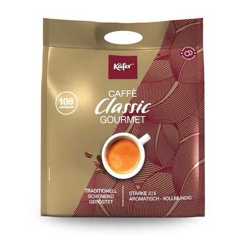 Käfer Kaffeepads Caffé Classic Gourmet mild, 108 Pads