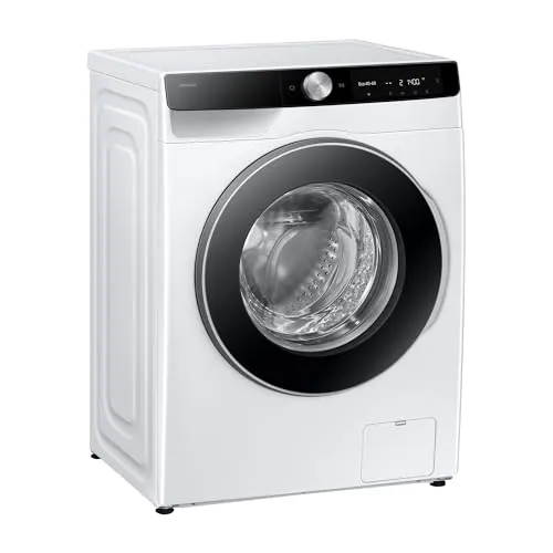 Samsung WW90DG6G94LKU2 Waschmaschine - Energiesparende SLIM-Waschmaschine mit 10 % weniger Verbrauch, 39 Min. SuperSpeed Programm und AI Wash für optimale Reinigung bei nur 48 cm Bautiefe.