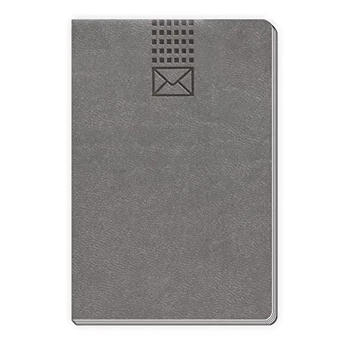 Trötsch Adressbuch Soft Touch Mini Anthrazit: Adressbuch Eintragebuch Adressen Soft Touch
