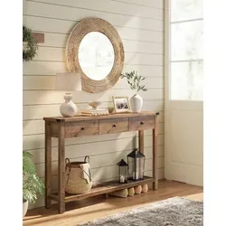 VASAGLE Konsolentisch mit 3 Schubladen