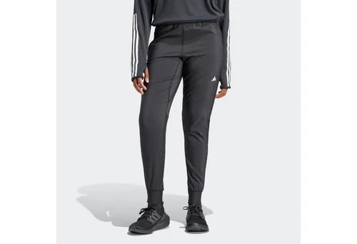 ADIDAS Damen Hose Own the Run - Laufhose für Damen, ausgestattet mit AEROREADY Technologie für optimalen Feuchtigkeitstransport und reflektierenden Details für bessere Sichtbarkeit. Hergestellt aus mindestens 70 % recycelten Materialien.