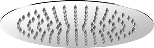 CORNAT Kopfbrause 250 mm - Extra schlankes Design und Anti-Kalk-Düsen - Brausegarnituren mit gleichmäßig fließendem Normalstrahl für ein erfrischendes Duscherlebnis. Verstellbar durch Kugelgelenk für individuelle Anpassung.