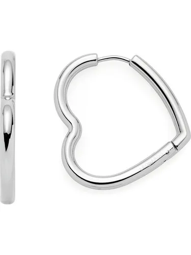JEWELS BY LEONARDO Creole Lulu - Herzform Klapp-Kreolen aus Edelstahl - Ohrringe für Damen: Elegante Klapp-Kreolen in verspielter Herzform, allergikerfreundlich und robust, ideal für jeden Anlass.
