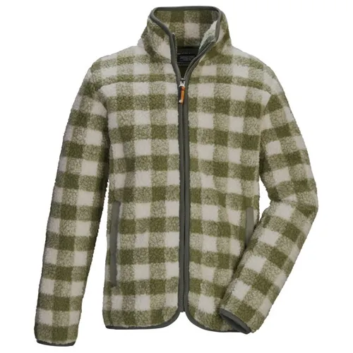 killtec KOW 244 BYS Fleece Jacket oliv (00733) 176 - Ski Mid Layer und Fleecejacken für Kinder & Jugendlichen - Trendige Sherpa Fleecejacke mit Kinnschutz-Reißverschluss für optimalen Komfort und Wärme in der kalten Jahreszeit.