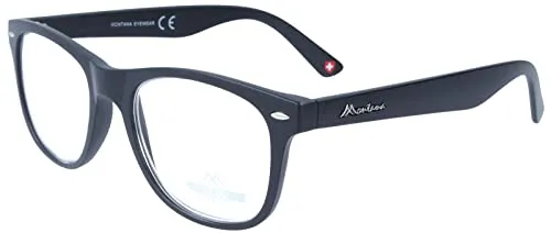 Lesebrille MR67 aus Kunststoff von MONTANA in Schwarz + 2,50 dpt