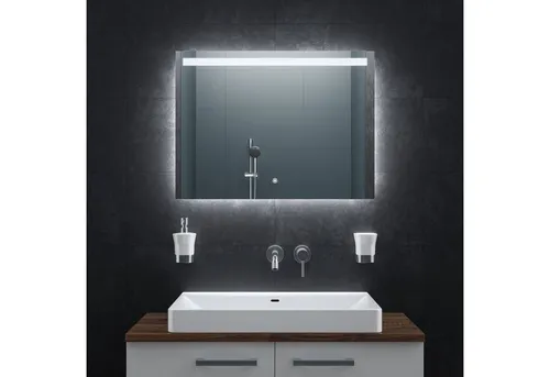 Bringer Badspiegel BRS104, Badezimmerspiegel mit Anti-Beschlag und Speicherfunktion