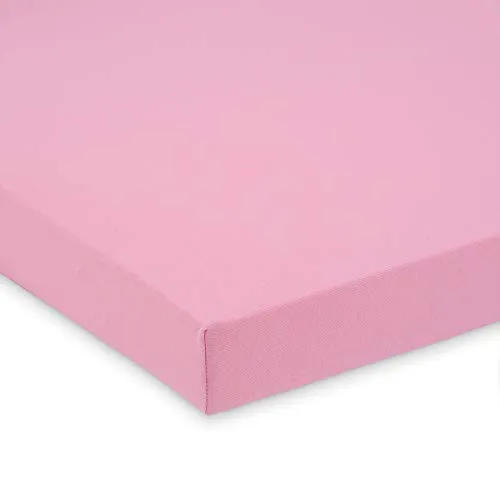 FabiMax Jersey Spannbettlaken für 6-eck Laufgitter, rosa