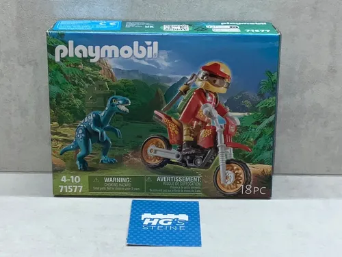 Playmobil Motorrad Dinosaurier Raptor 71577 Neu OVP 18 Teile