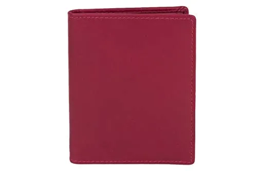 Ausweis- und Kreditkartenhülle LEAS in Echt-Leder, rot - Card-Collection