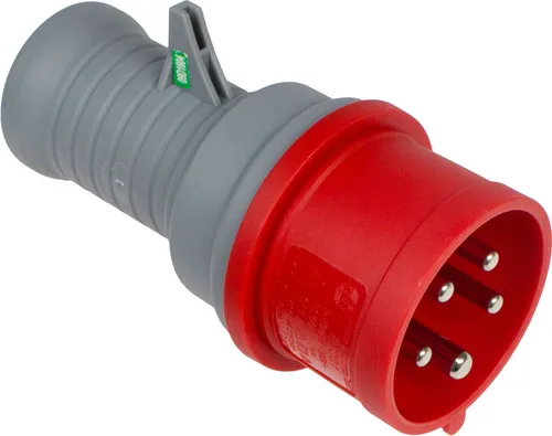 as-Schwabe Drehstrom-Prüfstecker 400V 16A 5-polig