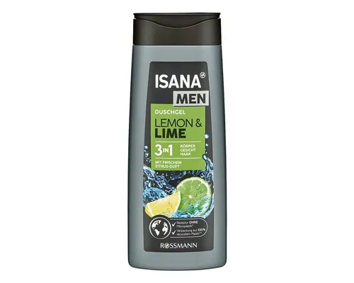 ISANA Duschgel LEMON & LIME, 3in1, mit Zitrus-Duft, 300 ml