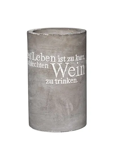 räder Flaschenkühler Vino Beton – Das Leben ist zu kurz von Räder
