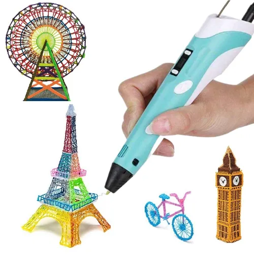Wisam 3D Drucker Stift Set mit 3 Farben PLA Filament 1,75mm Blau - Erlebe Kreativität mit dem Wisam 3D-Drucker-Stift! Ideal für Anfänger und Profis, ermöglicht er präzise Zeichnungen und kreative Projekte. Mit sicherem PLA-Filament und schneller Aufheiztechnologie sofort einsatzbereit.