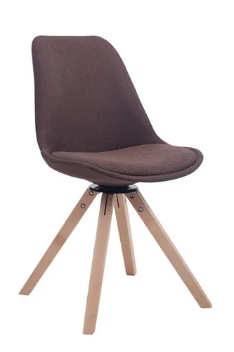 CLP Drehstuhl Troyes, Braun, Textil, 48x84x56 cm in braun von CLP