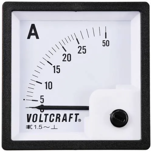 VOLTCRAFT AM-72X72/25A AM-72X72/25A Analog-Einbaumessgerät AM-72X72/25A 25A Dreheisen