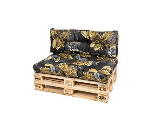TexDeko® Garden Palettenkissen 120x80x18cm - Wasserabweisend und UV-beständig für In- & Outdoor - Sofas: Stylisches Palettenkissen für Garten und Wohnzimmer, wasserabweisend, UV-beständig und komfortabel für langanhaltenden Sitzkomfort.