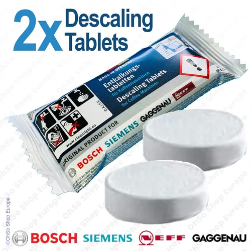 2x Bosch Tassimo Kaffeemaschine Entkalken Tabletten 311864 Wasserkocher Original