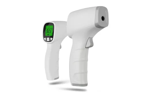 pulox Infrarot-Fieberthermometer JPD-FR202 - kontaktloses Messgerät für Körpertemperatur, inklusive Batterien und praktischer Tasche