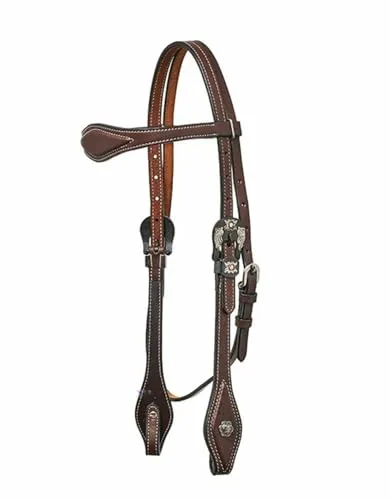 Horseman´s Tack Westerntrense Flower Buckle (Dunkelbraun) in braun von Western Imports