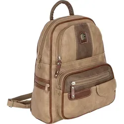 Stylischer Cityrucksack Damen TAN-BRAUN